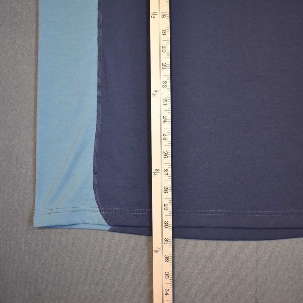 Nike ACG Goat Rocks Color Block Dri-FIT ADV Baseball Tee X-Large Blue Two Tone - Picture 8 of 8